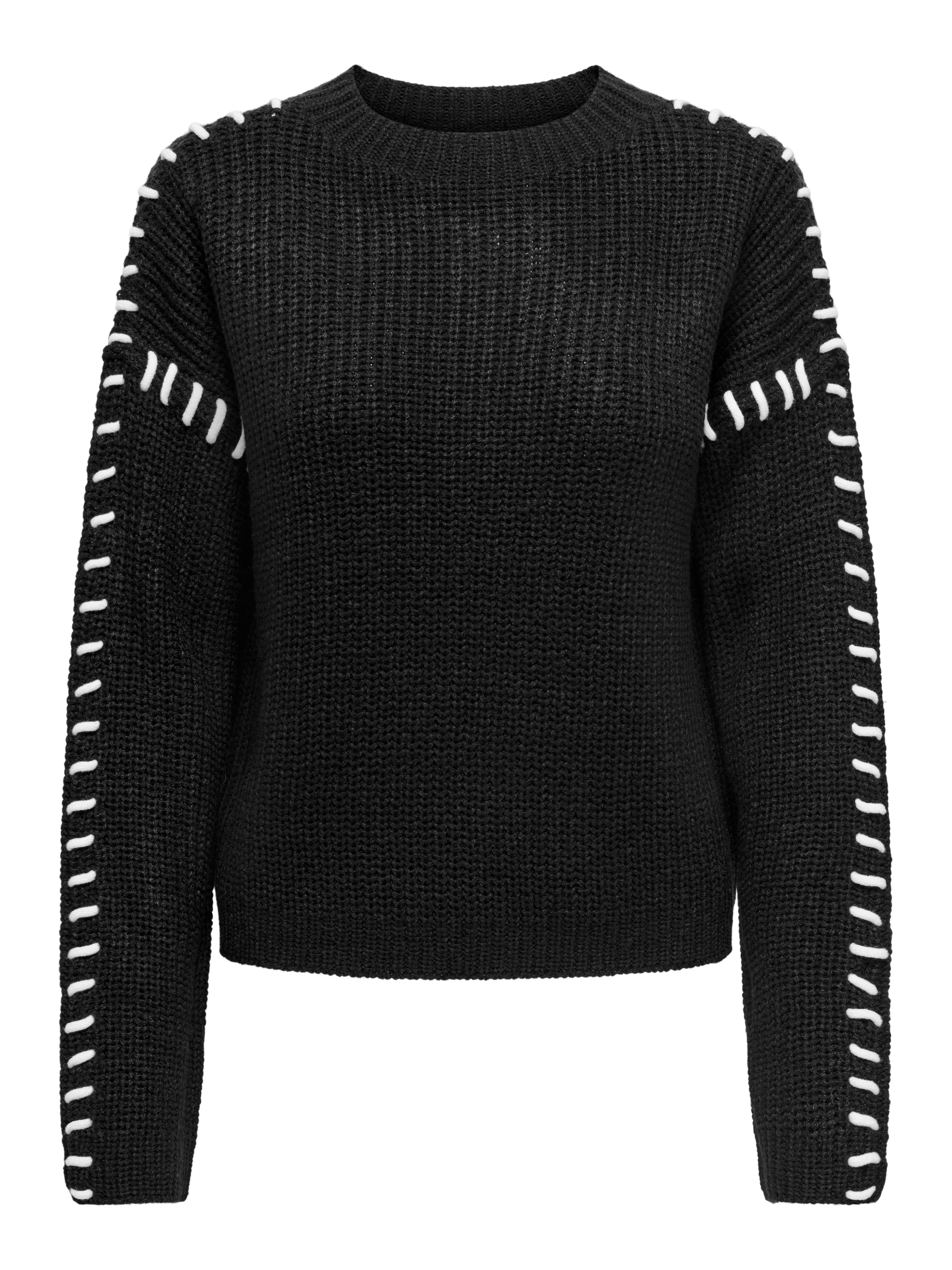 JDYROSELLA Strickpullover Black
