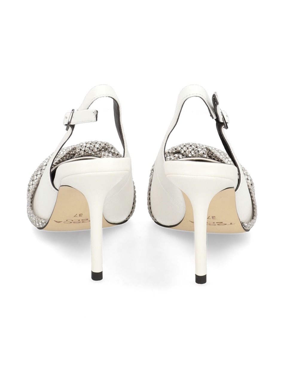 Glattleder Slingpumps