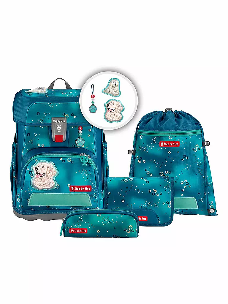 STEP BY STEP Schultaschen Set 5tlg CLOUD Basty  türkis