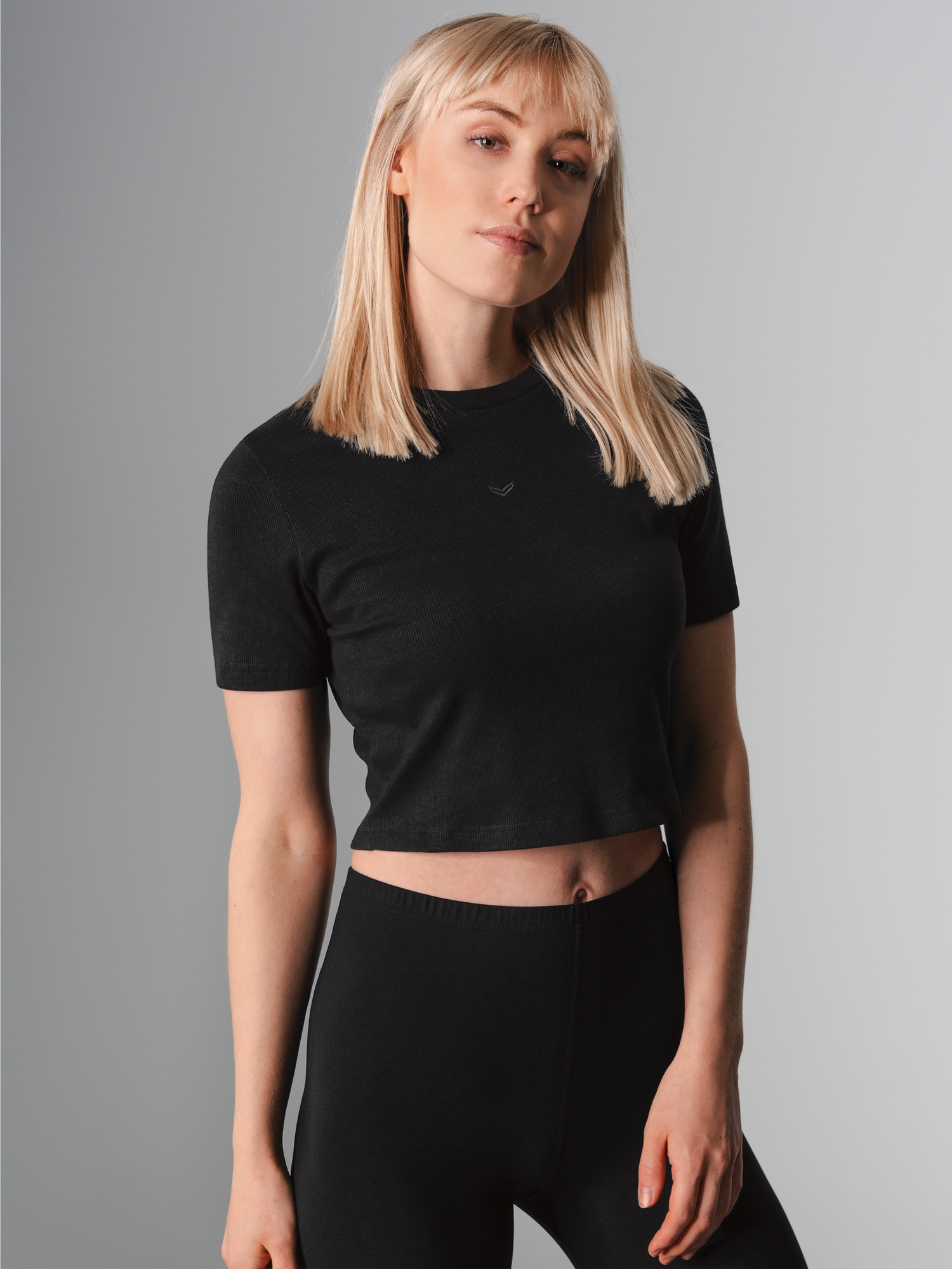 Modisches Crop-Top Schwarz
