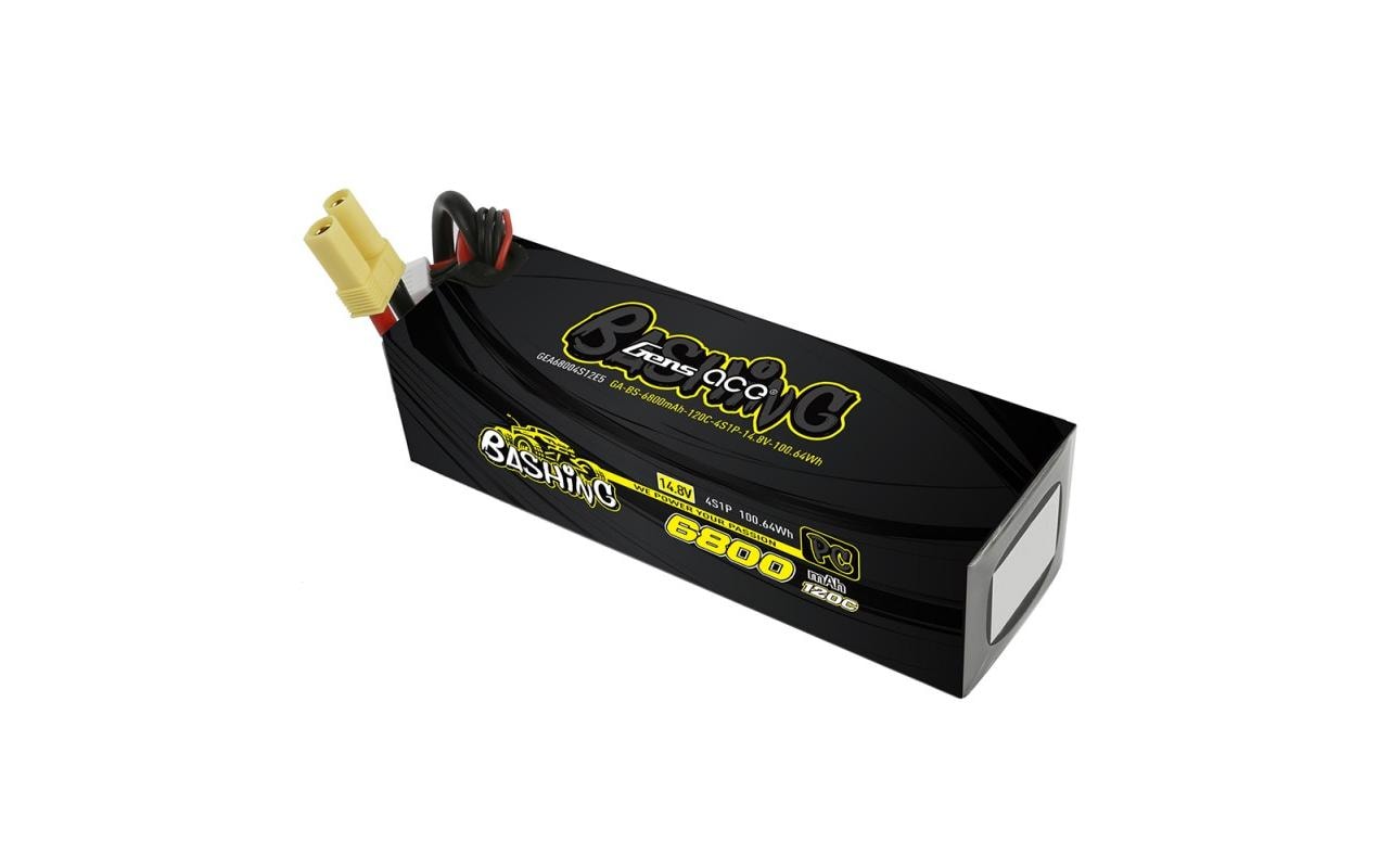 RC-Akku LiPo 6800 mAh 14.8 V 120 C<br>Gens ace Bashing 4S LiPo Akku für RC Fahrzeuge mit EC5 Stecker