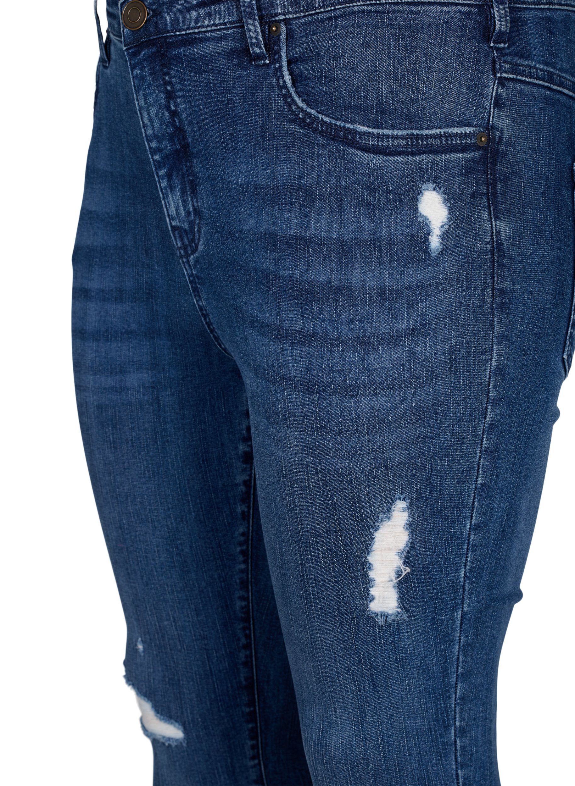Super slim Amy jeans med sliddetaljer