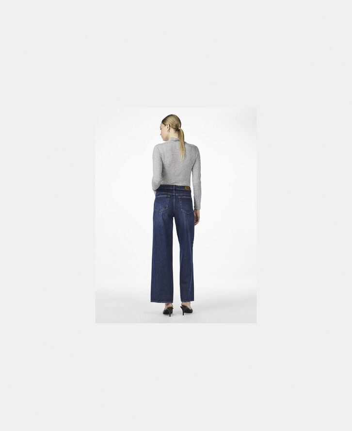 YAS YASWOOLA LS HIGH NECK TOP NOOS Medium grey melange