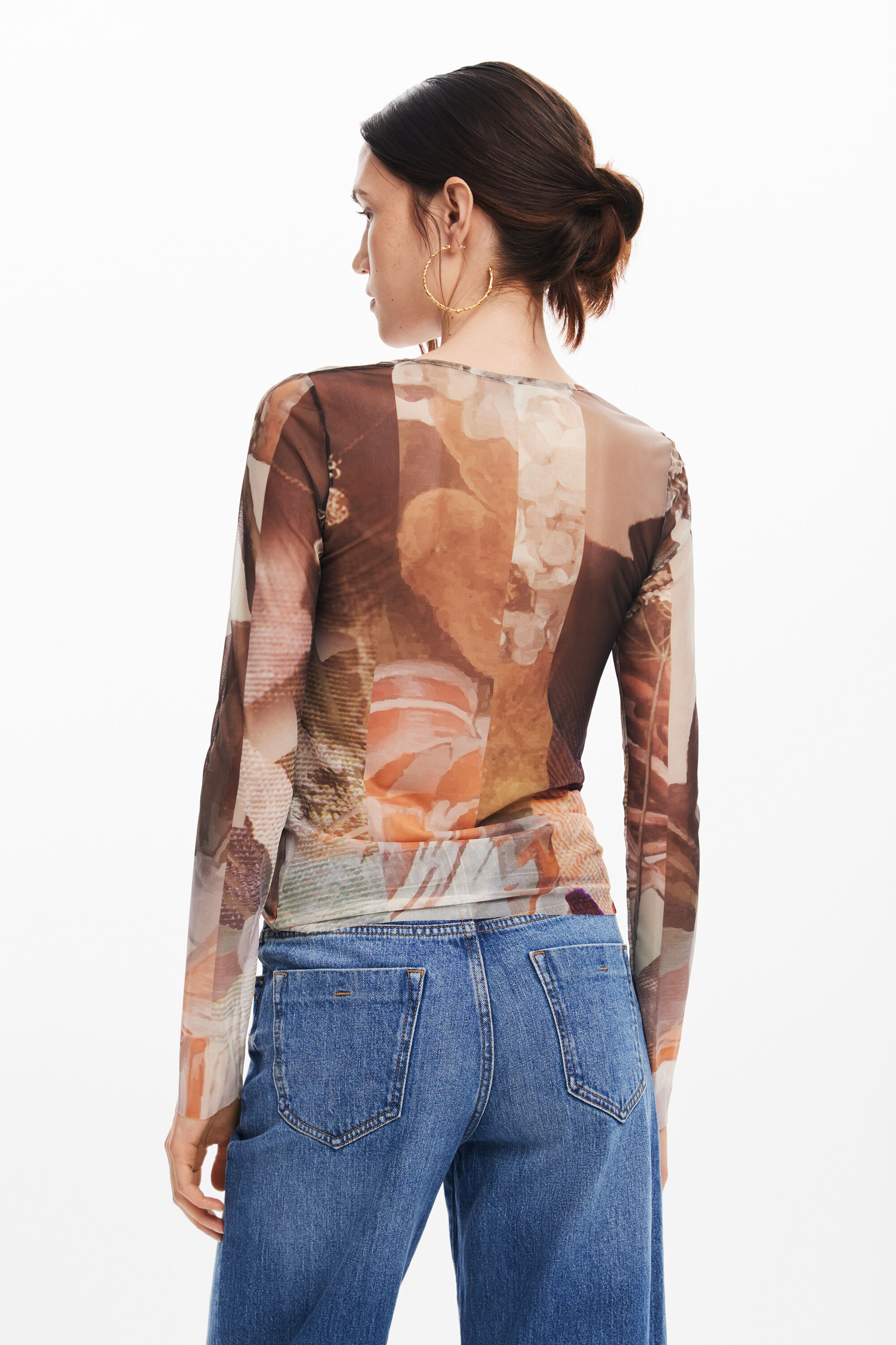Camiseta estampado flores