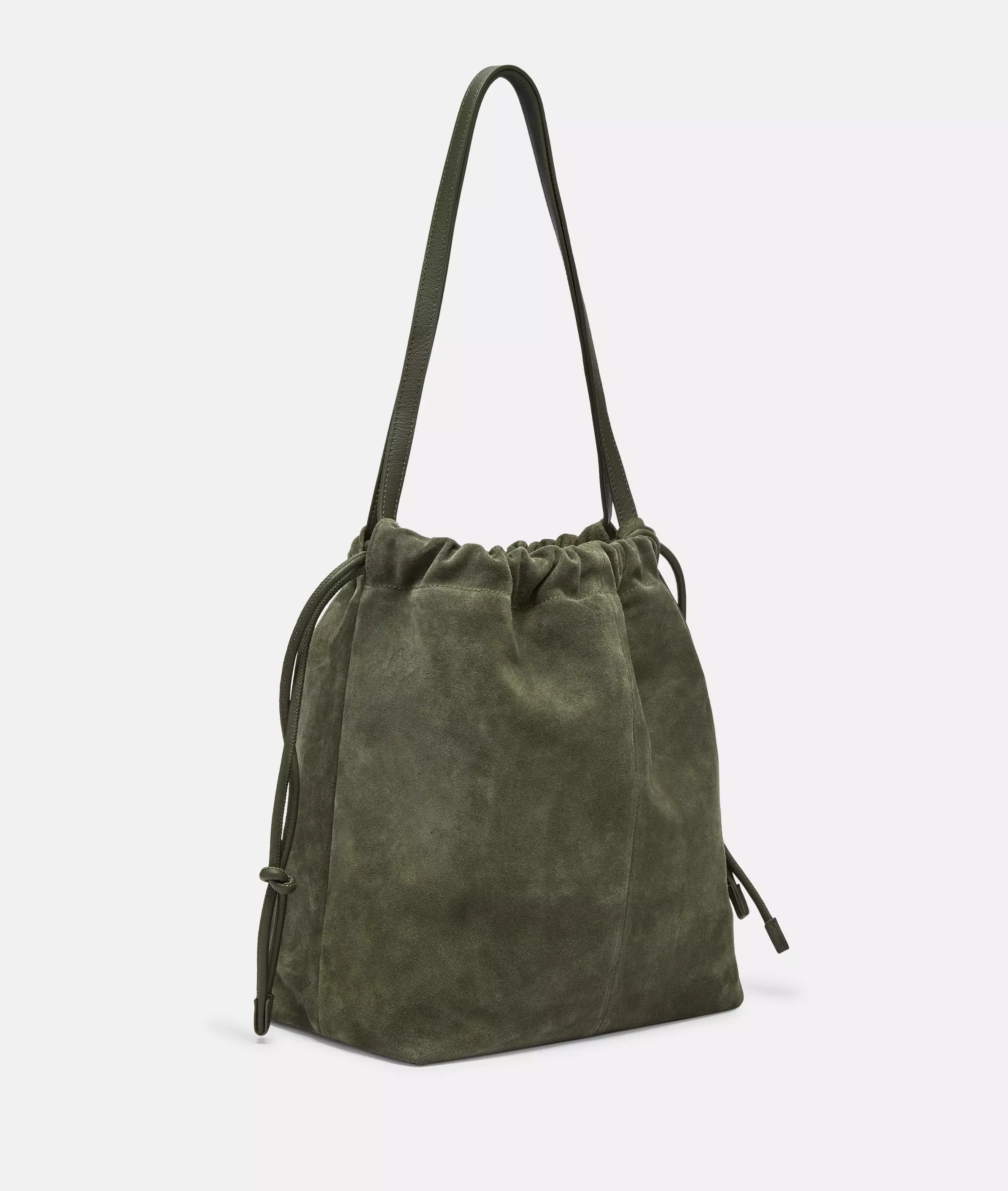 Lya Hobo M Spacious pouch bag made from soft suede