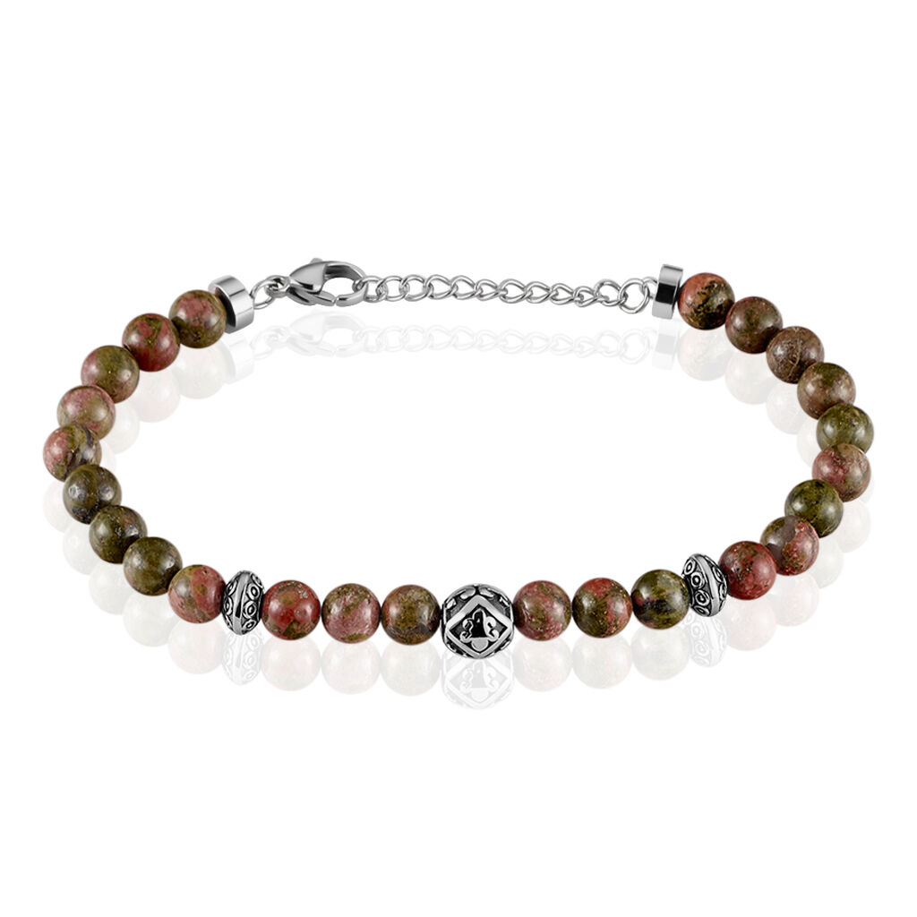 Bracelet Boules Acier Gris Labhras