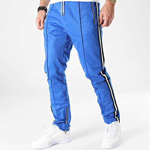 Pantalon Jogging A Bandes LL677 Bleu Roi