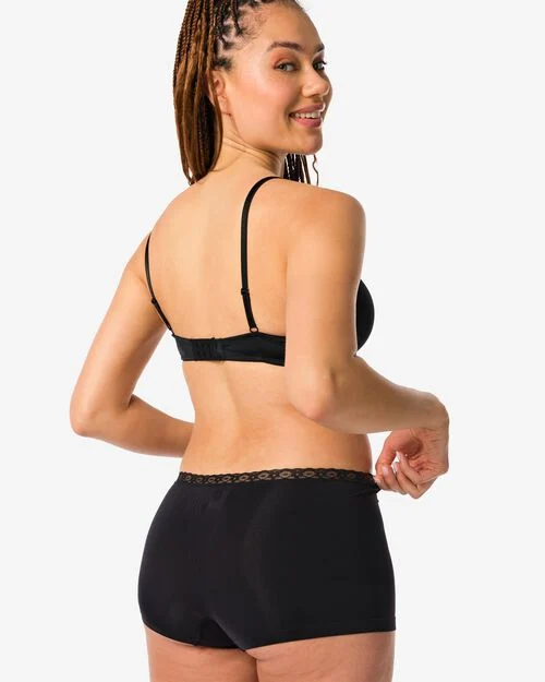 boxer femme sans coutures noir