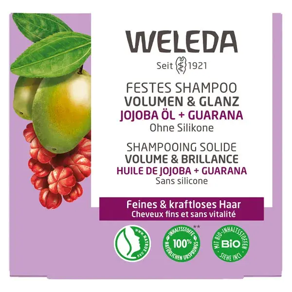 Weleda Shampooing solide Volume & Brillance - 50 g