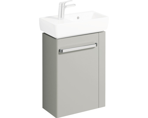 GEBERIT Renova Comprimo Renova Compact wastafelmeubel, BxHxD 44,8 x 60,4 x 22,2 cm, frontkleur grijs hoogglans, 862051000