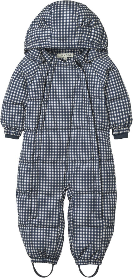 Liewood Sylvie Baby Snowsuit Check Classic Check classic navy / dark sandy