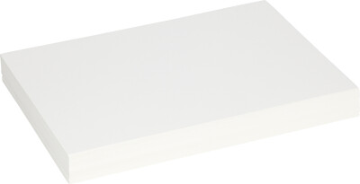 Falsekarton - 25,5X36 CM - 0,4 MM - 250 G - Hvid - 100 Ark