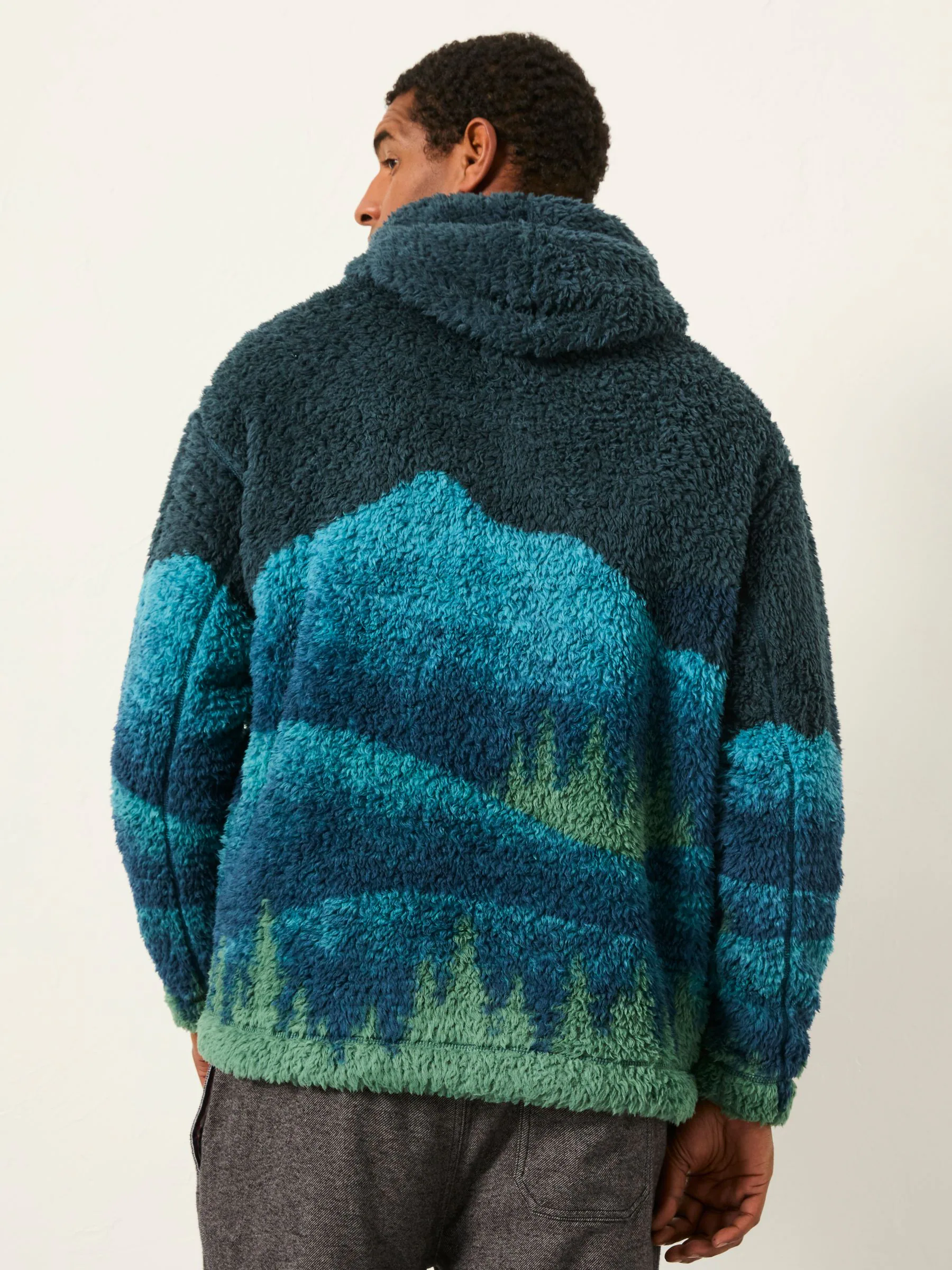 FatFace Landscape Scene Snuggle Fleece Hoodie