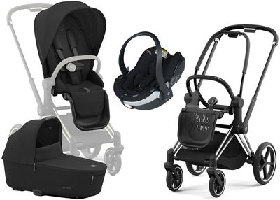 Cybex Priam Duovogn inkl. BeSafe iZi Go Modular X2, Sepia Black/Chrome Black
