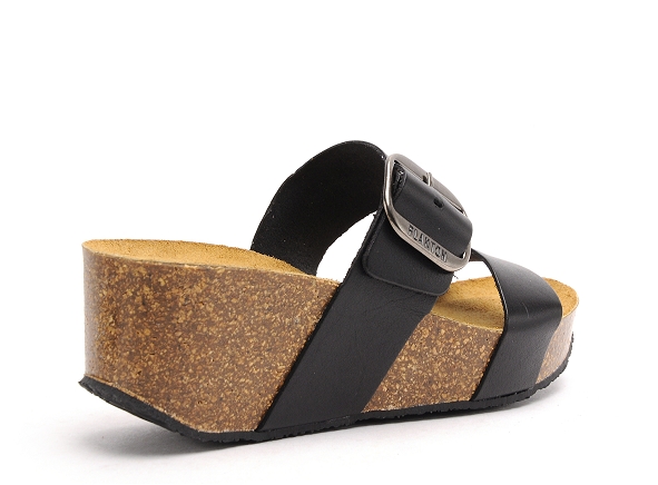 Plakton mules et sabots talons femme so rock noir