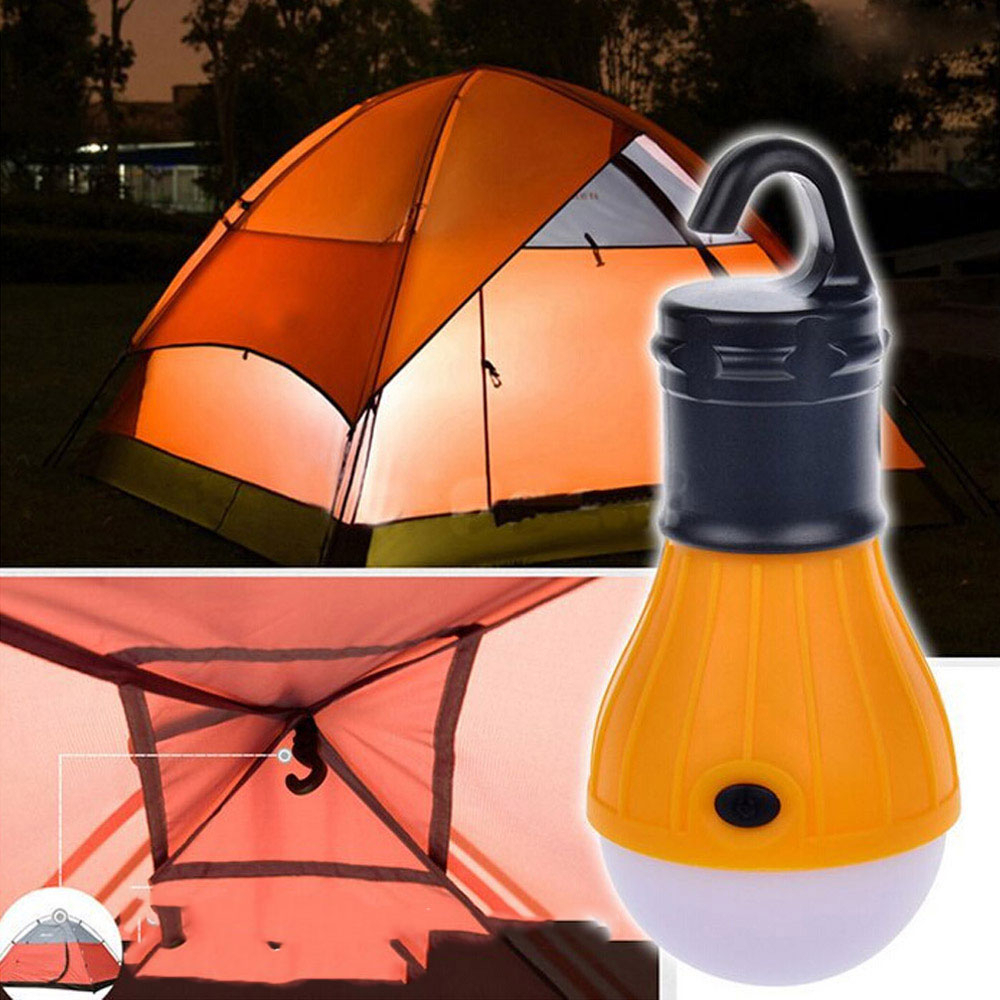 (2er Set) LED Hängelampe Camping Retro Glühbirne 800 Lumen (Batteriebetrieben) - Blau