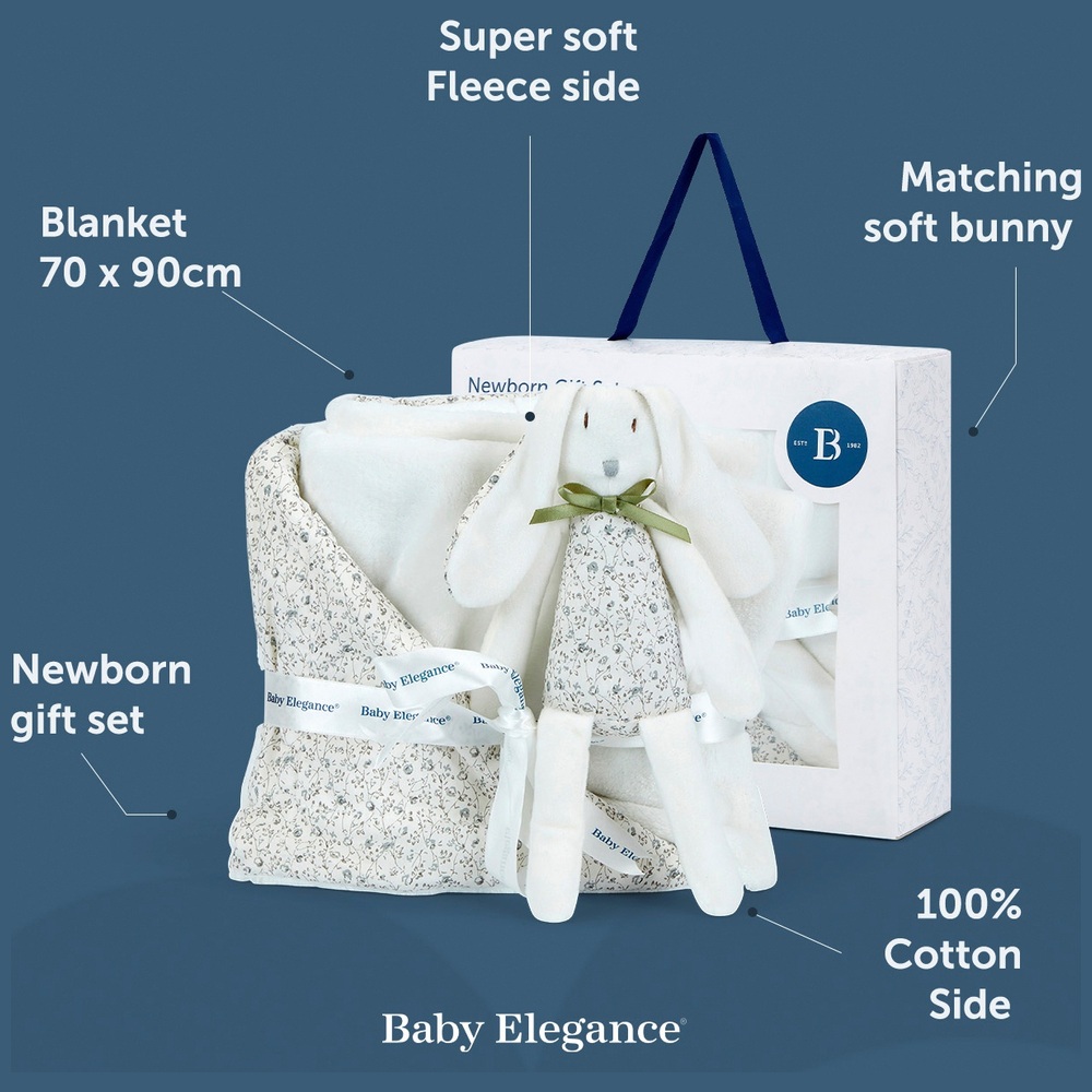 Baby Elegance Neugeborenen-Geschenkset Weiß