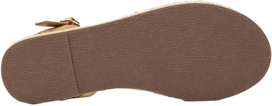 Graceland suède espadrilles met panterprint cognac zwart