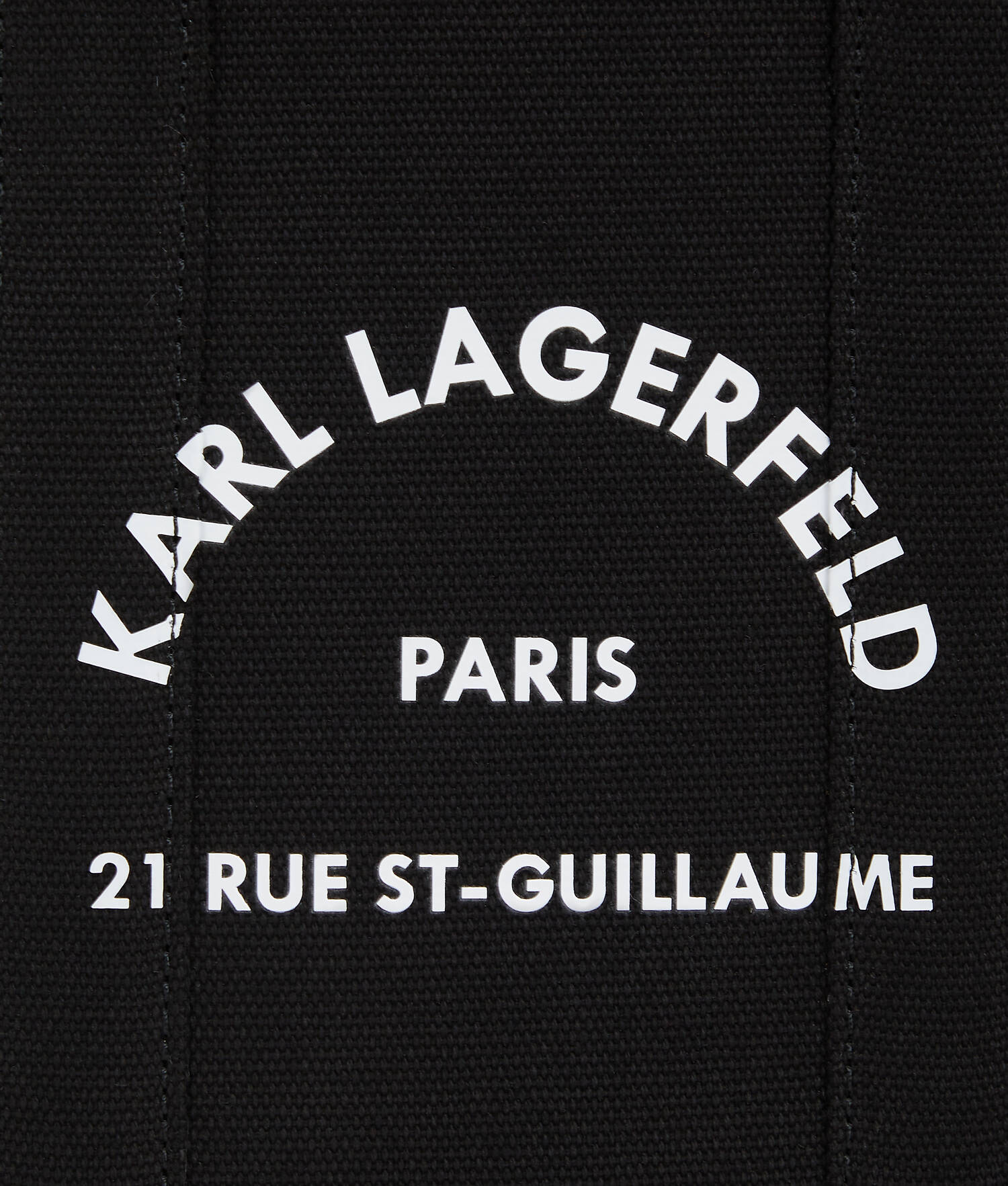 PETIT CABAS CARRÉ RUE ST-GUILLAUME - Noir