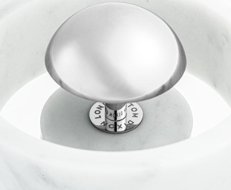 Tom Dixon Stone tafellamp LED oplaadbaar marmer/zilver
