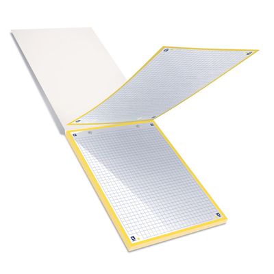 Oxford - Pack de 30 Fiches Bristol - A5 - petits carreaux - perforées - 4 couleurs disponibles selon stock du magasin