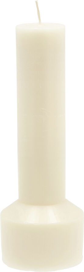 Villa Collection Bloklys Hvils D7 x 20 cm Cream Paraffin/Stearin Cream
