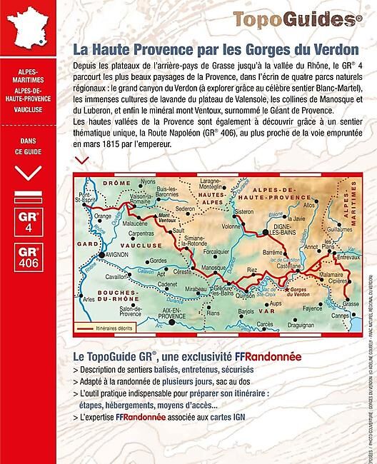 FFRP - 401 HAUTE PROVENCE GORGES DU VERDON FFRP