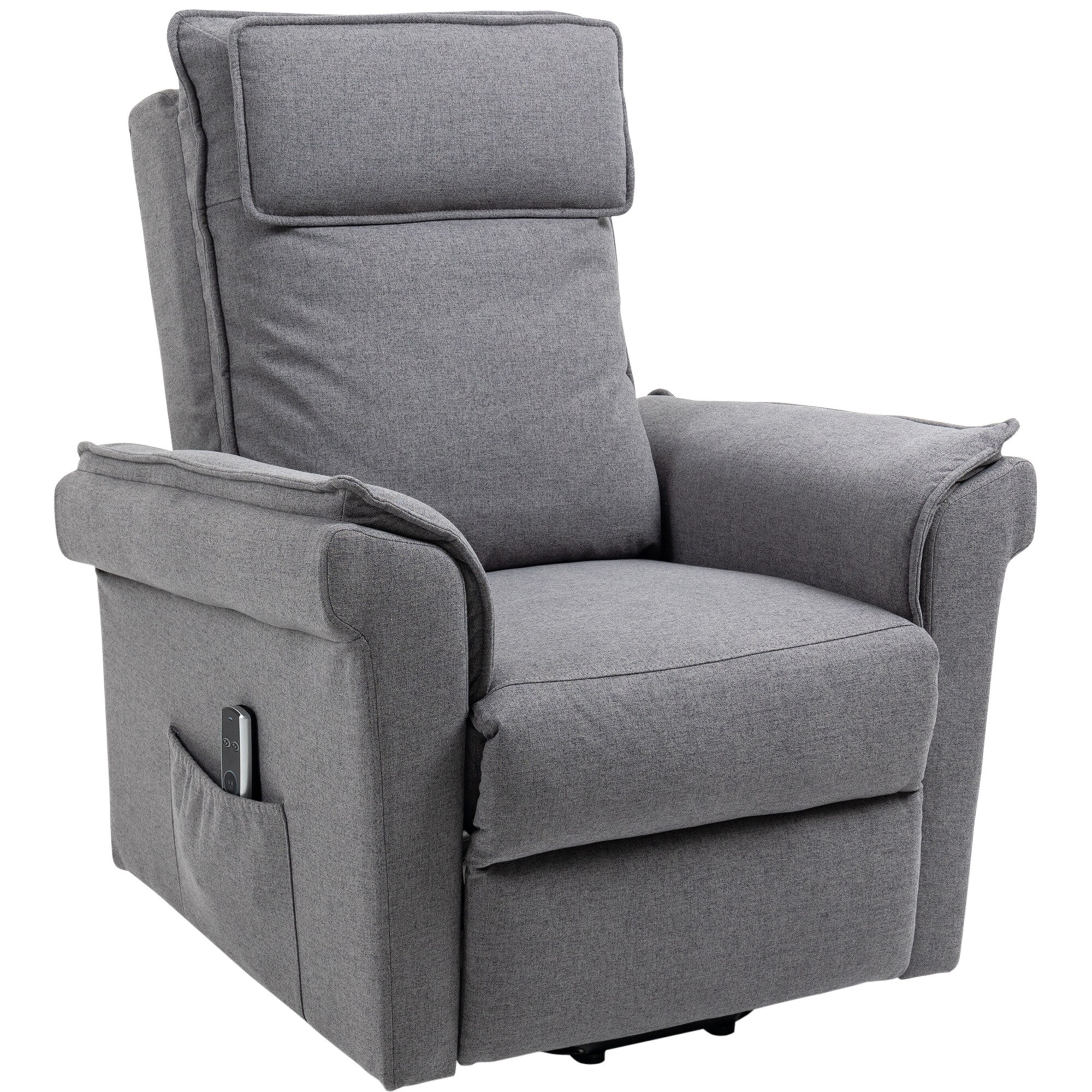 HOMCOM Liftsessel mit Massagefunktion grau 86 x 95 x 106 cm (BxTxH)