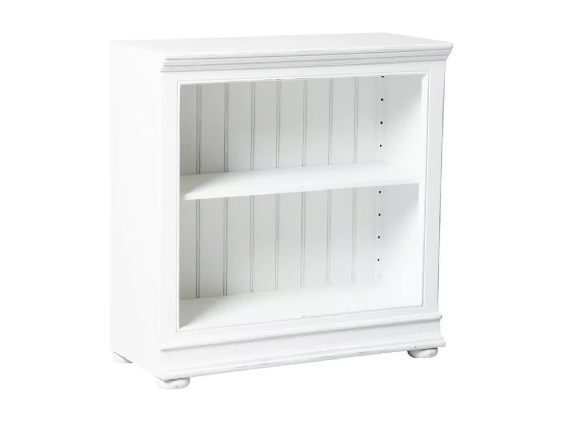 Bibliothèque basse ouverte modulable Bois Blanc - Harmonie Interior's