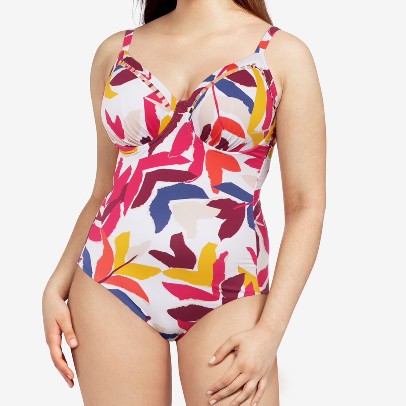 Chantelle Maillot de bain 1 Pièce enveloppant Native Summer imprimé multicolore