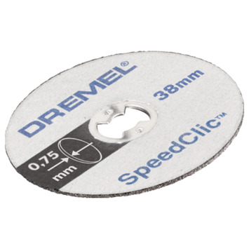 Dremel multitool accessoire - EZ speedclic dunne snijschijf SC409 - 5-stuks - 38 mm