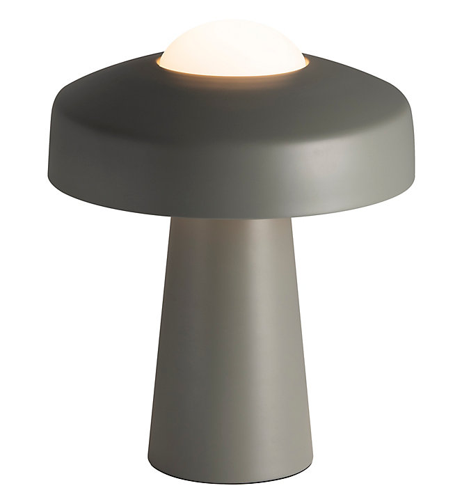 Lampe à poser Time Ø 26,7cm IP20 E27 40W gris