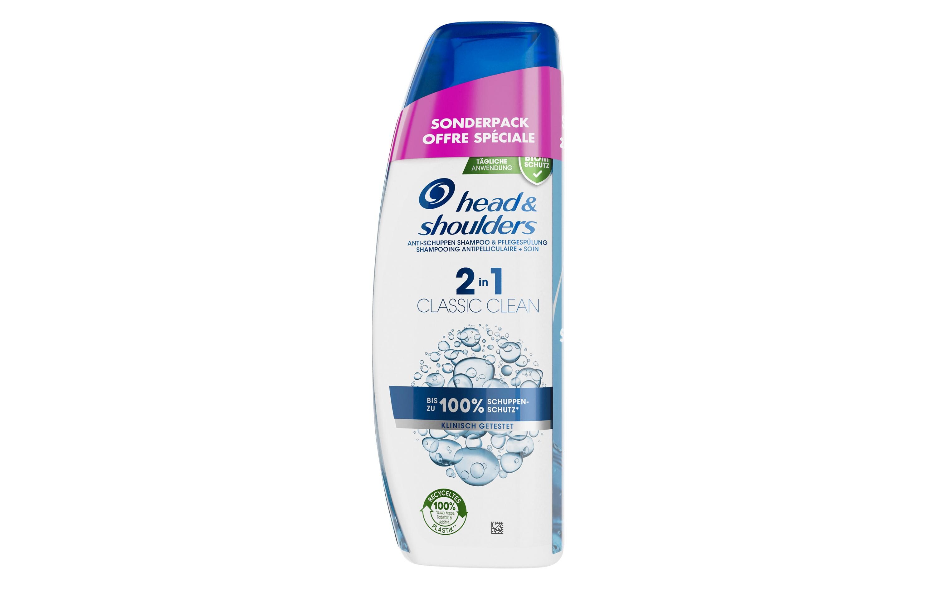 Shampoo Anti-Schuppen 2in1 classic clean 2 x 250 mlHaarshampoo mit frischem Duft