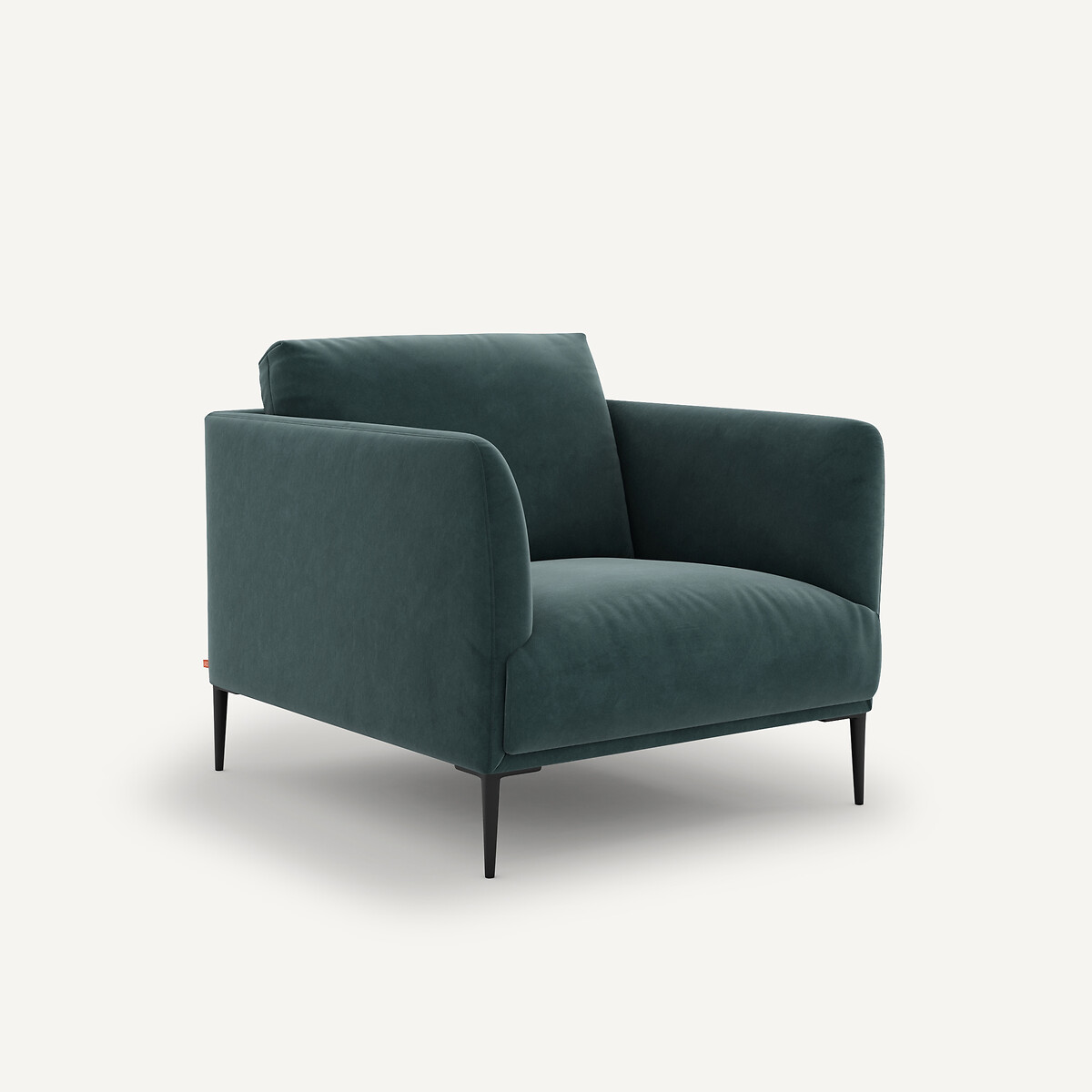 AM.PM<br>Poltrona de veludo, design Oscar E. Gallina