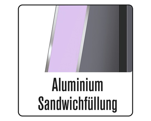 Zij-ingangsdeur, kunststof ProM01, 980 x 2000 mm, wit/wit, DIN rechts, RC2