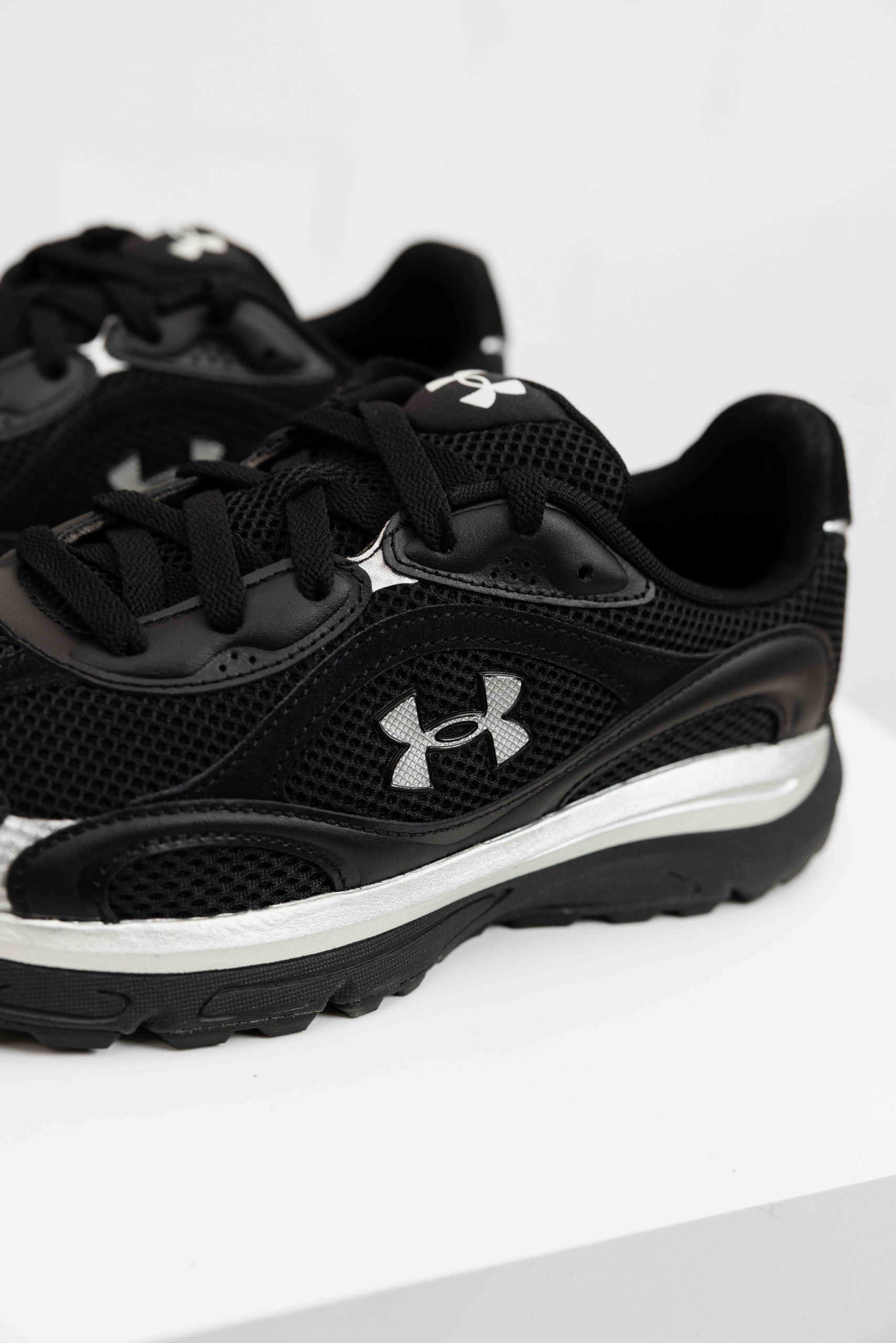 Under Armour Tech Runner Sneakers Heren Zwart/Zilver