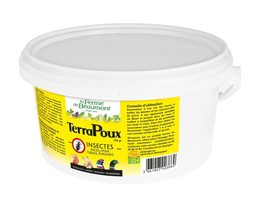Terrapoux 2,5 kg • insecticide naturel terre de diatomée