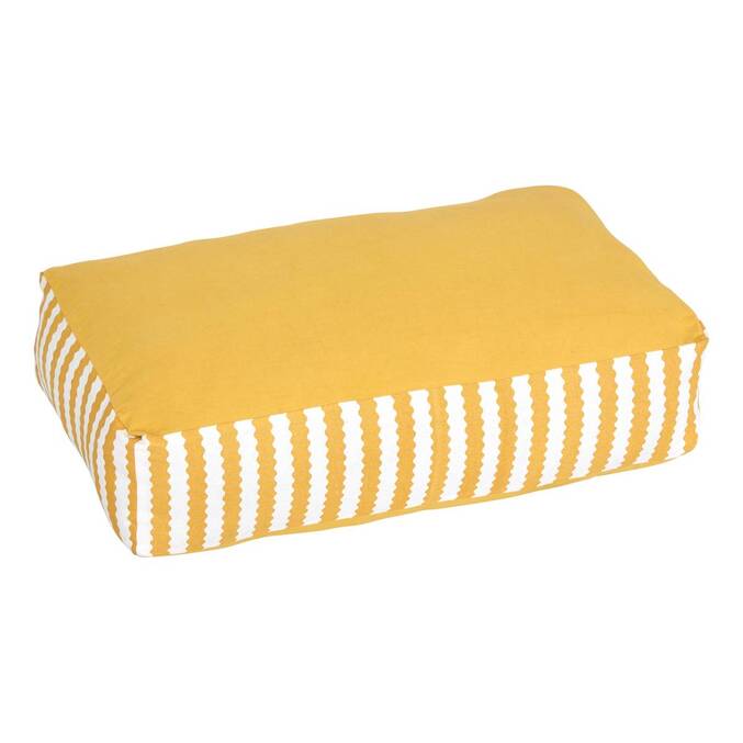 Coussin de sol d'extérieur rectangulaire POOLSIDE Jaune