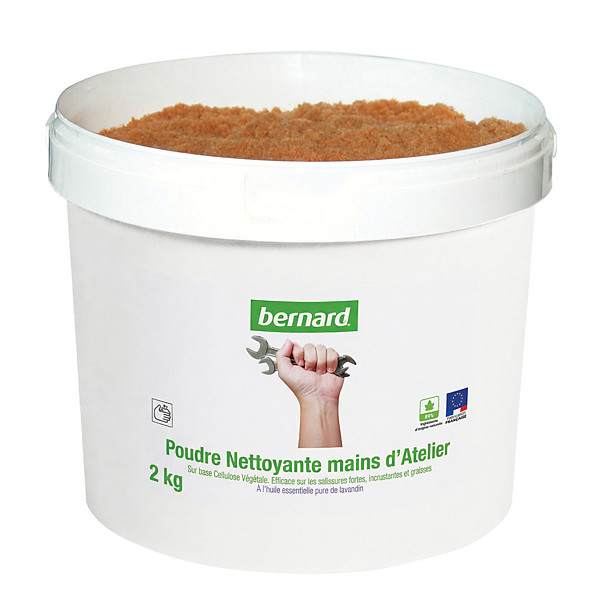 Poudre nettoyante mains atelier Bernard, seau 5 L