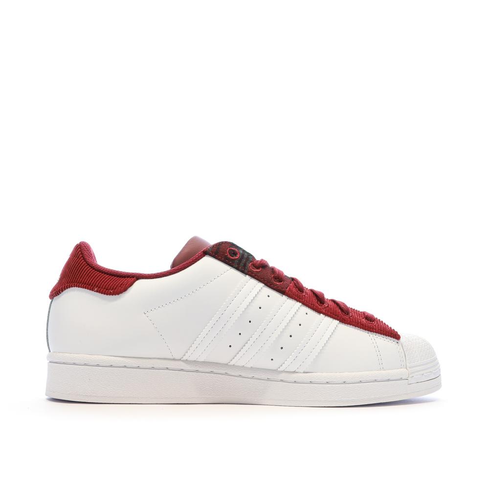 Adidas Baskets Adidas Blanches/Rouge Homme Adidas Superstar
