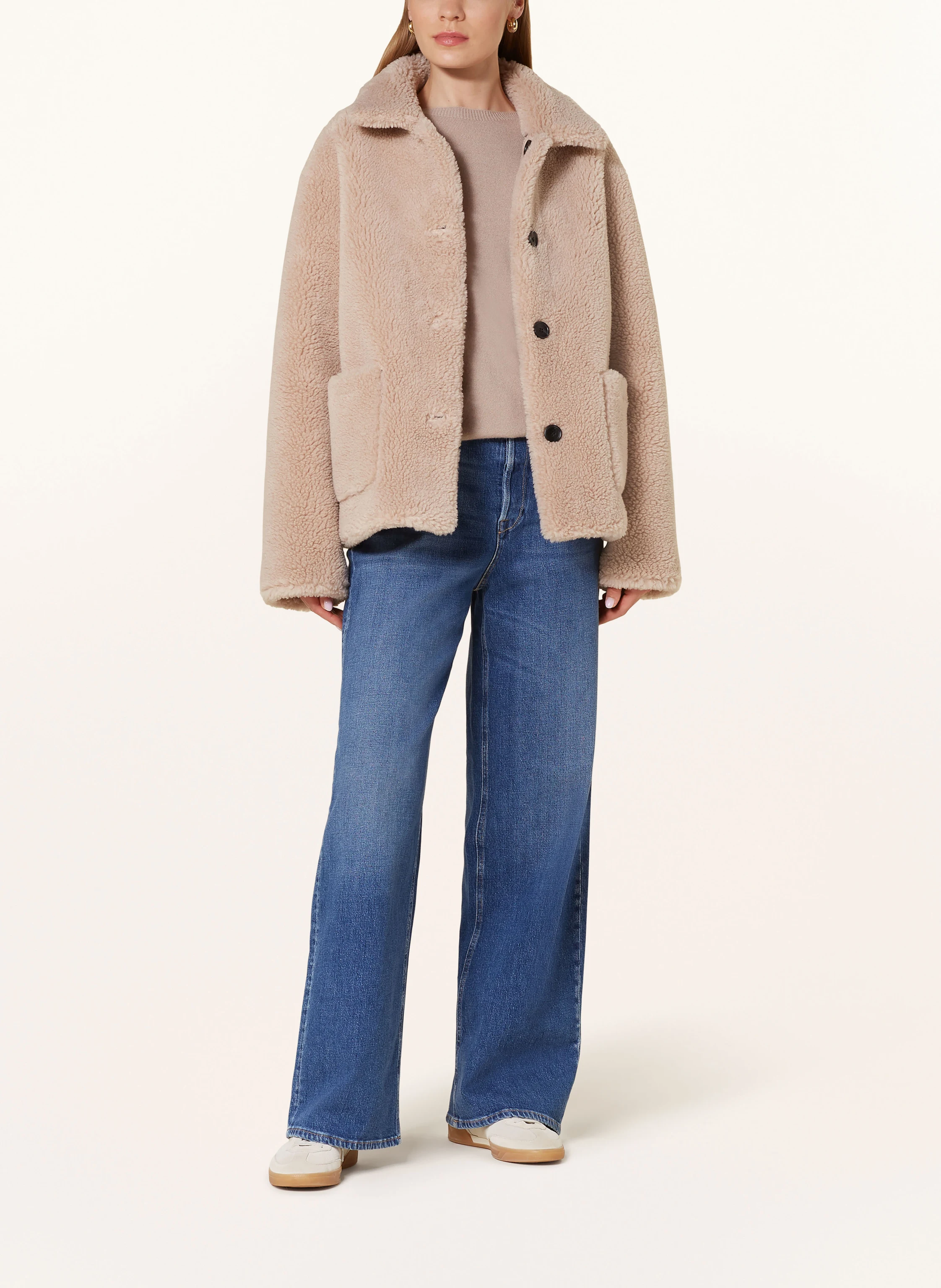 REPEAT Teddyfell-Jacke zum Wenden