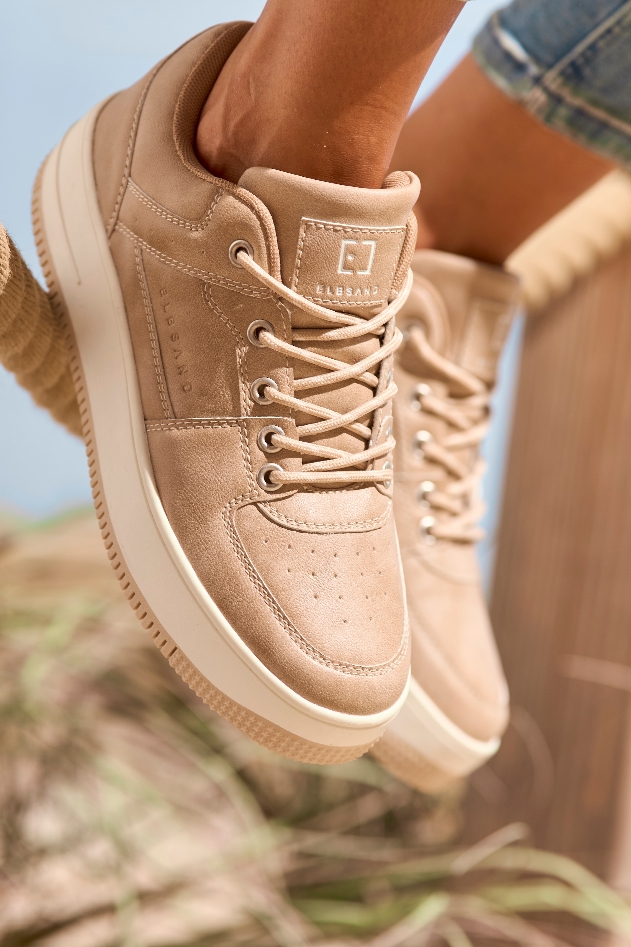 Elbsand Sneaker »Schnürschuh, Freizeitschuh, Halbschuh, Schnürhalbschuh, Turnschuh«  mit modischer Plateausohle