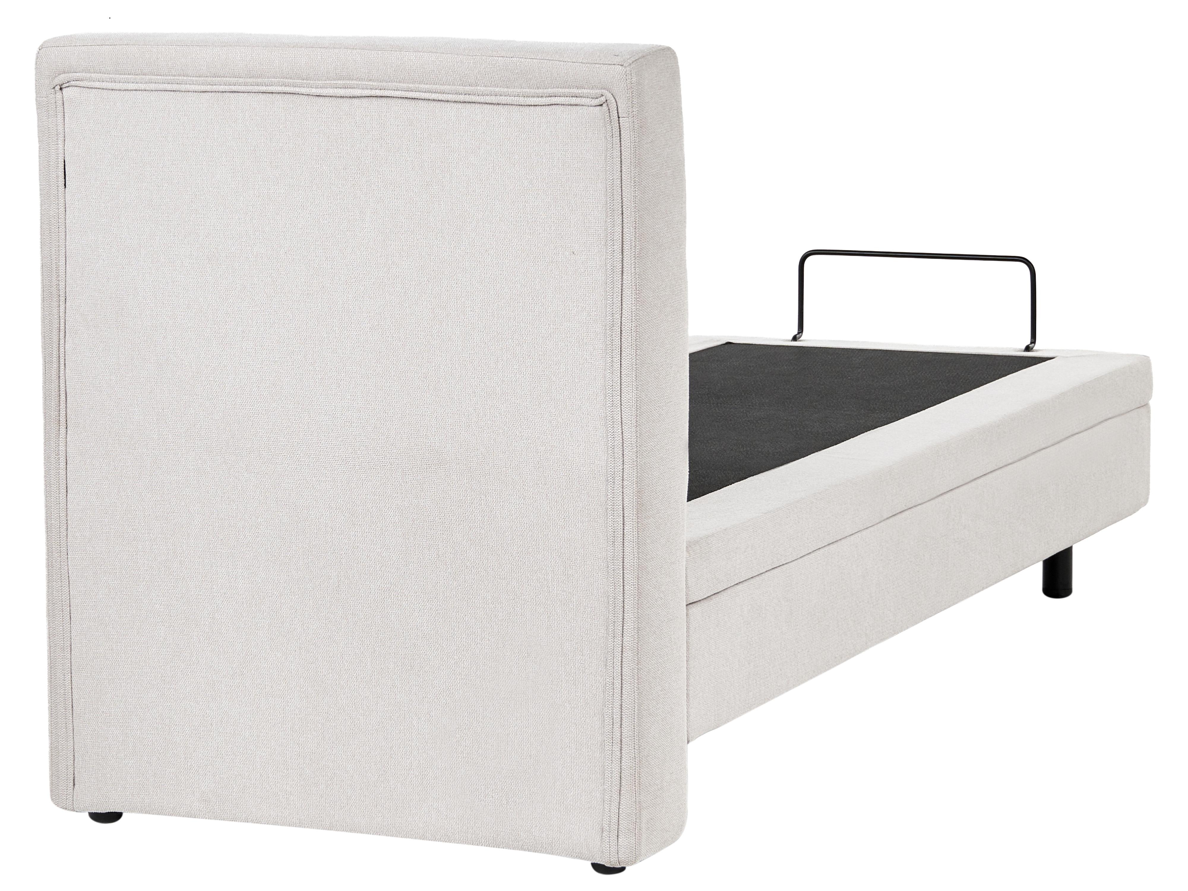 Verstelbaar bed Stof VICEROY 90 x 200 cm Lichtbeige