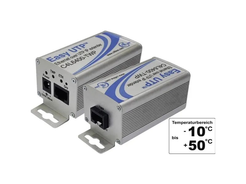 Renkforce RF-2871000 Netværksforlængelse 2-tråds Rækkevidde (max.): 500 m 2 stk 100 MBit/s uden PoE-funktion