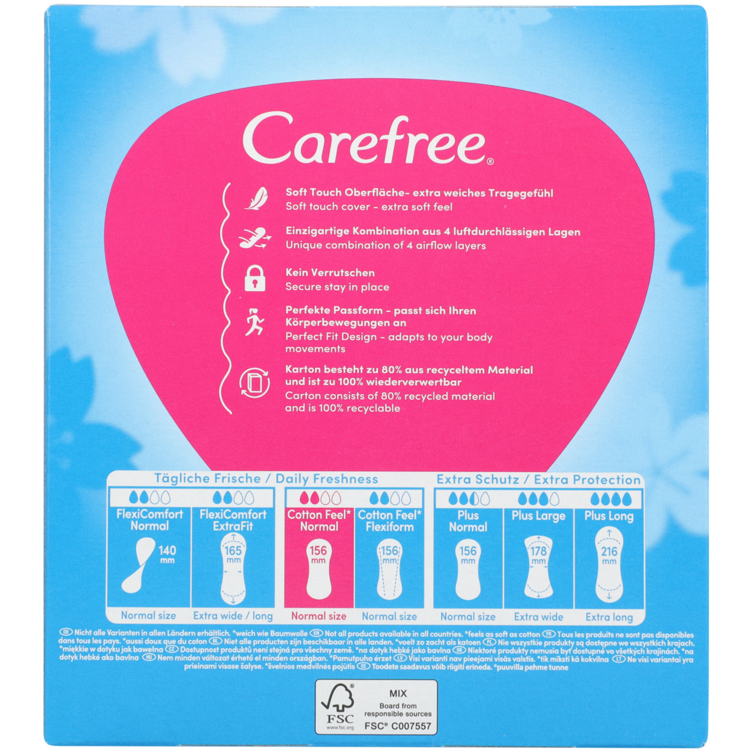 Carefree Cotton Feel 56 Stück
