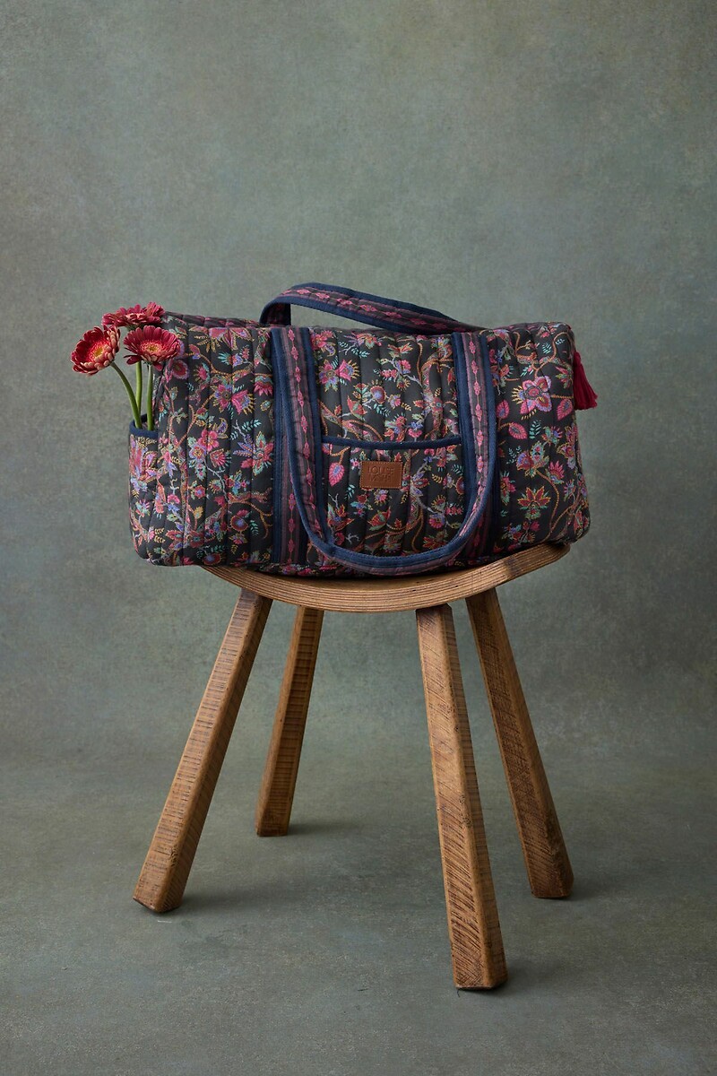 LOUISE MISHA<br>Bolsa de fim de semana estampada, BILBAO