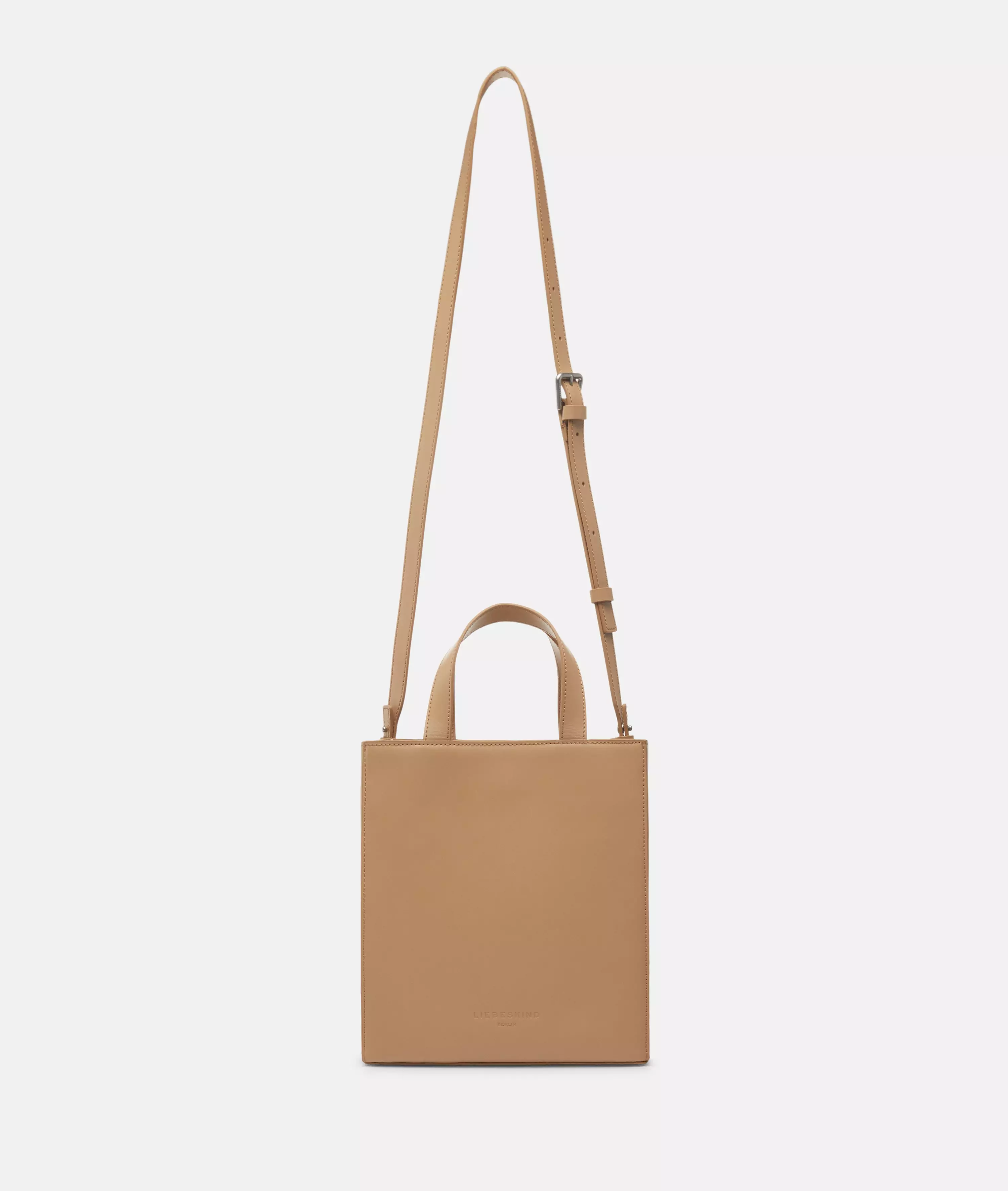 Paper Bag S Handy tote made from smooth leather
