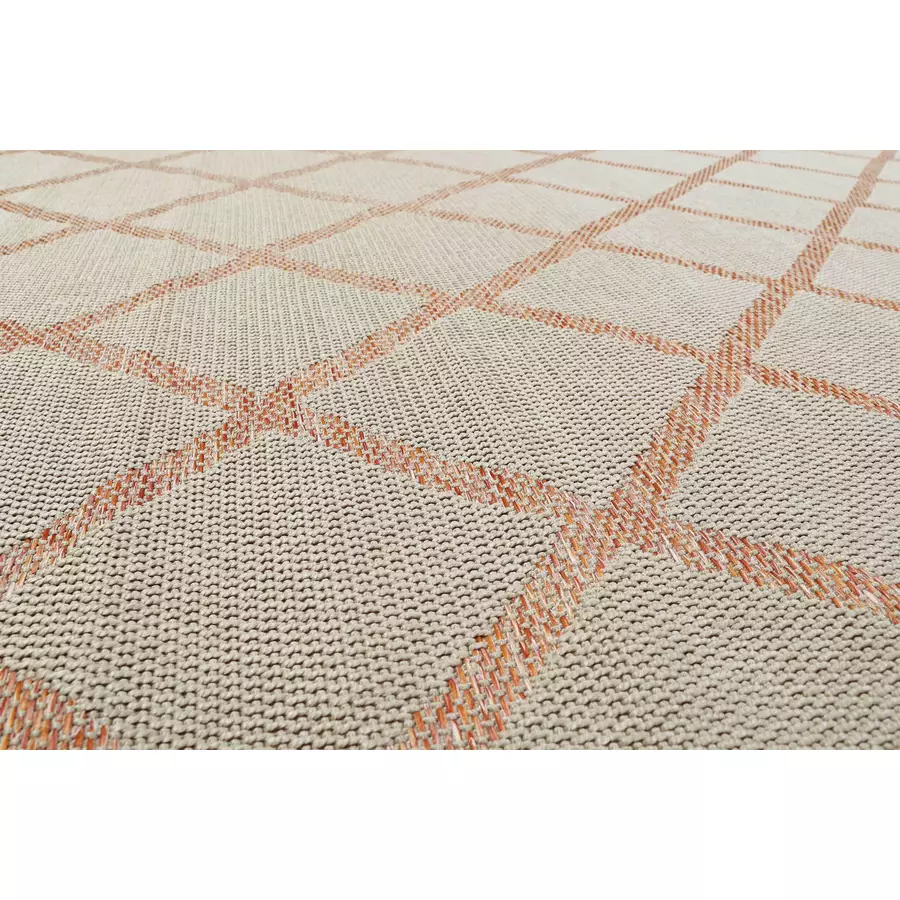 Esprit Outdoorteppich In & Outdoor Sparkle Outdoor (Rhomb) beige orange