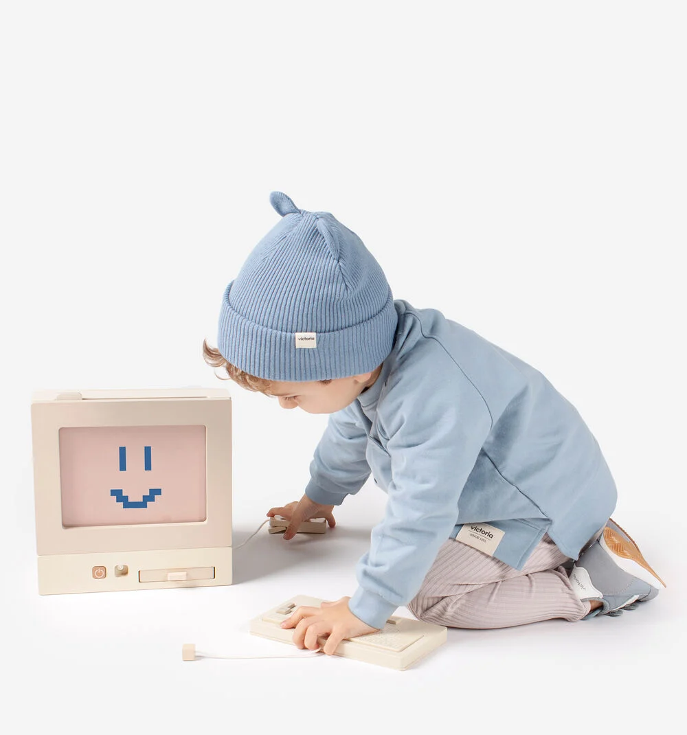 BONNET COTON ANIMAUX Bonnet en coton pour enfants AZUL