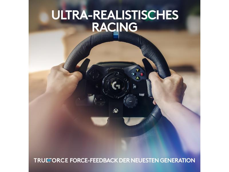 Logitech Lenkrad G923 TRUEFORCE für Xbox One / Series X / P Hochleistungs-Lenkrad- und Pedal-Set für Rennsimulationen